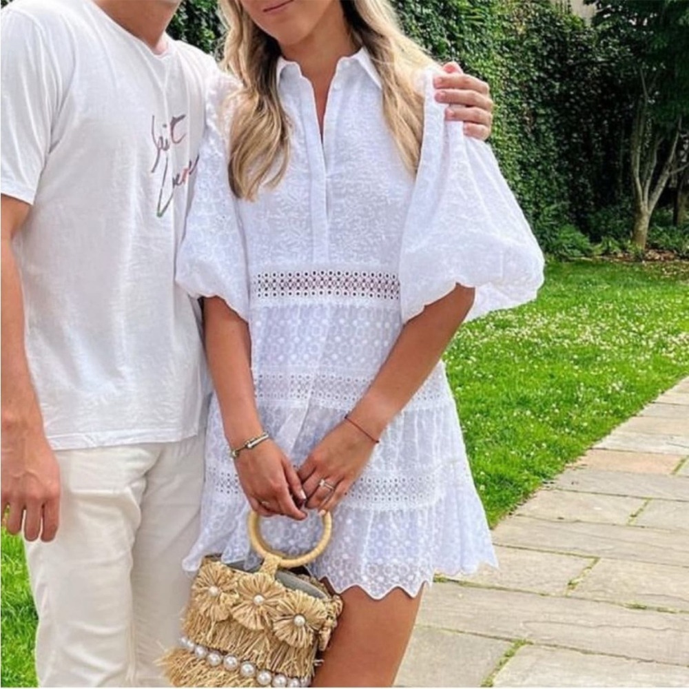 Alice + Olivia White Mini Dress